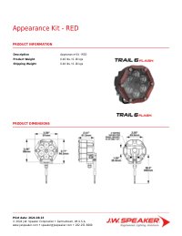 Product Spec Sheet